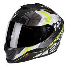 SCORPION EXO1400 AIR TRIKA BLANC NOIR JAUNE FLUO