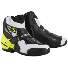 BOTTE ALPINESTARS SMX-1 R NOIR BLANC JAUNE FLUO