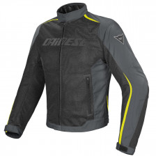 BLOUSON DAINESE HYDRA FLUX D-DRY NOIR GRIS JAUNE