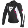 BLOUSON DAINESE LADY AVRO D2 TEX NOIR BALNC ROSE