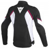BLOUSON DAINESE LADY AVRO D2 TEX NOIR BALNC ROSE