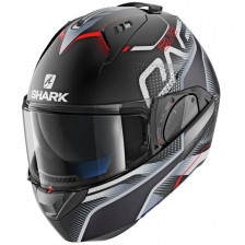 SHARK EVO-ONE 2 KEENSER NOIR ARGENT ROUGE