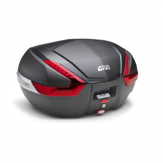 TOP CASE GIVI 47 LITRES CATADIOPTRES ROUGE