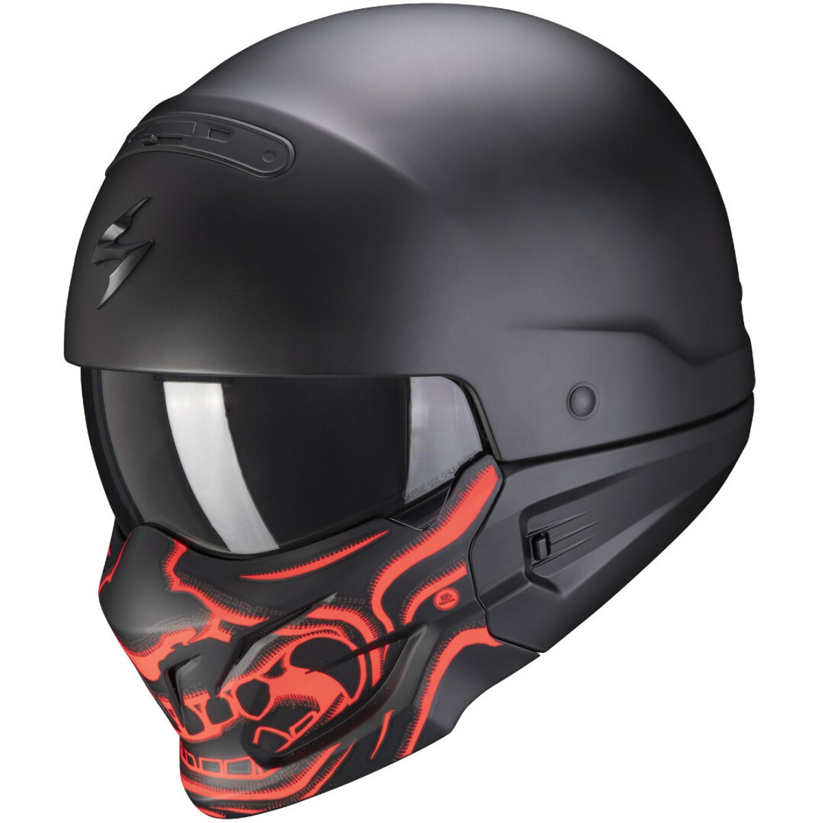 Casque moto jet EXO COMBAT EVO SAMURAI Casques SCORPION - NOIR MAT