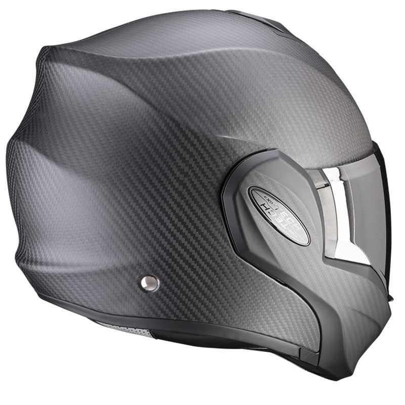 Casque moto modulable SCORPION EXO TECH CARBON NOIR MAT - Code promo