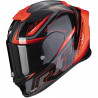 SCORPION EXO R1 AIR GAZ NOIR METAL ROUGE