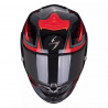 SCORPION EXO R1 AIR GAZ NOIR METAL ROUGE