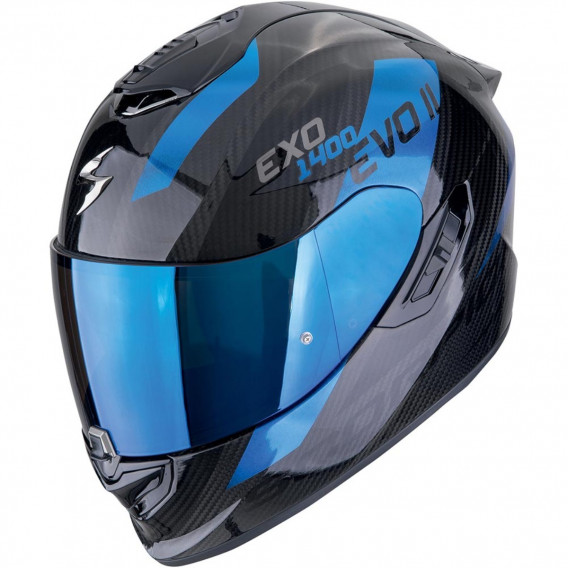 SCORPION EXO-1400 EVO 2 CARBON PLATTED NOIR BLEU 22-06