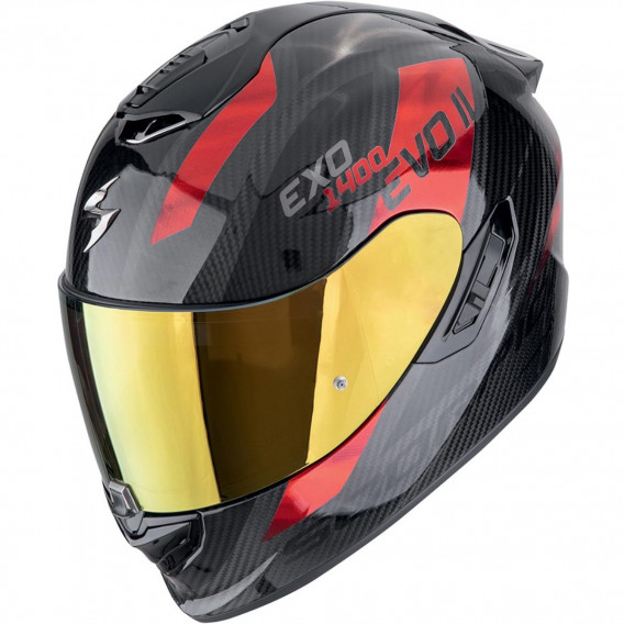 SCORPION EXO-1400 EVO 2 CARBON PLATTED NOIR ROUGE 22-06