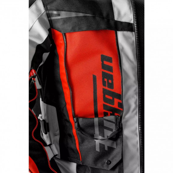 VESTE FURYGAN MONTROC 3EN+ KEVLAR NOIR PEARL ROUGE