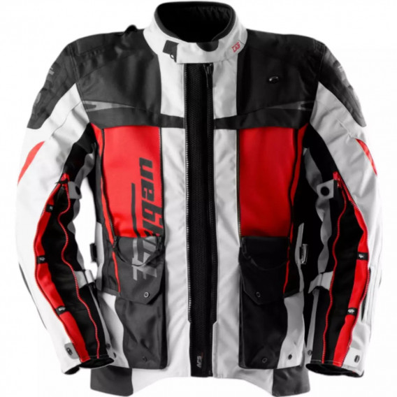 VESTE FURYGAN MONTROC 3EN+ KEVLAR NOIR PEARL ROUGE