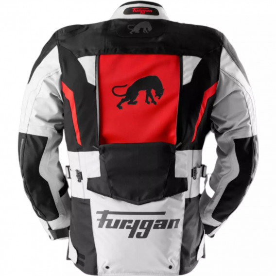 VESTE FURYGAN MONTROC 3EN+ KEVLAR NOIR PEARL ROUGE