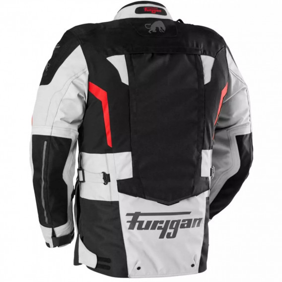 VESTE FURYGAN MONTROC 3EN+ KEVLAR NOIR PEARL ROUGE