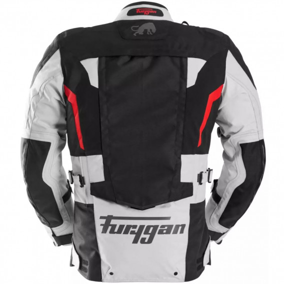 VESTE FURYGAN MONTROC 3EN+ KEVLAR NOIR PEARL ROUGE
