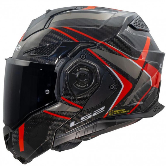 LS2 FF901 ADVANT X CARBON FUTUR II ROUGE XL
