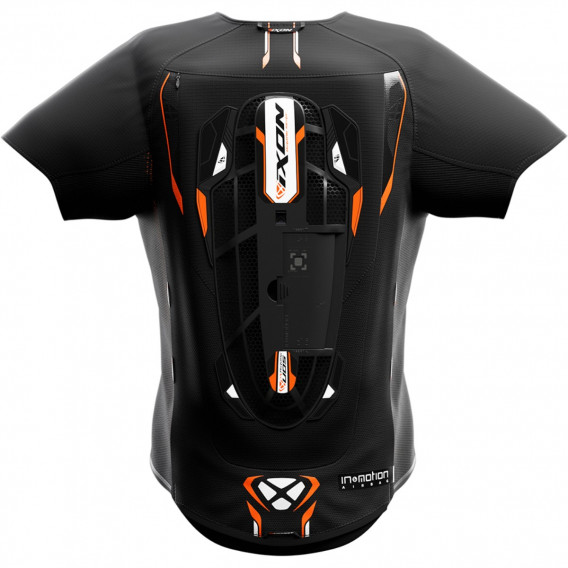 GILET IX-AIRBAG IXON U05 NOIR ORANGE 2XL