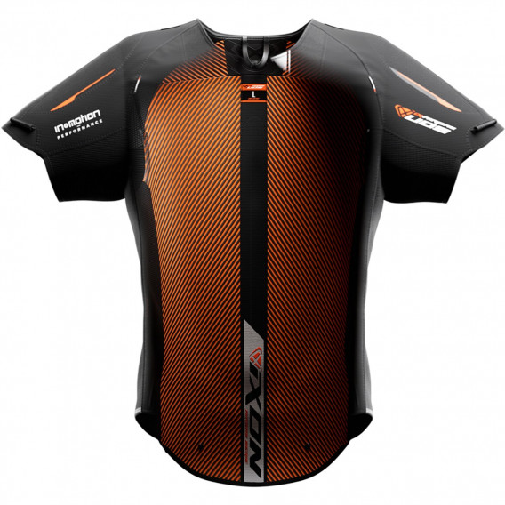 GILET IX-AIRBAG IXON U05 NOIR ORANGE 2XL