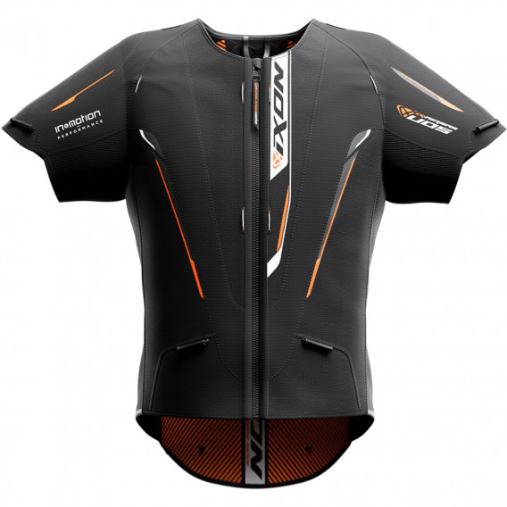 GILET IX-AIRBAG IXON U05 NOIR ORANGE 2XL