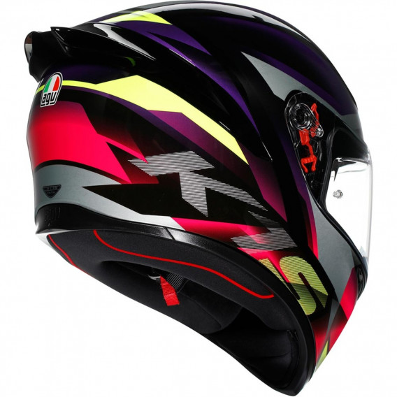 AGV K1 S FASTLAP NOIR VIOLET ROSE 22-06