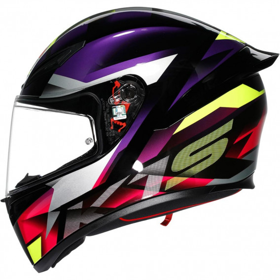 AGV K1 S FASTLAP NOIR VIOLET ROSE 22-06
