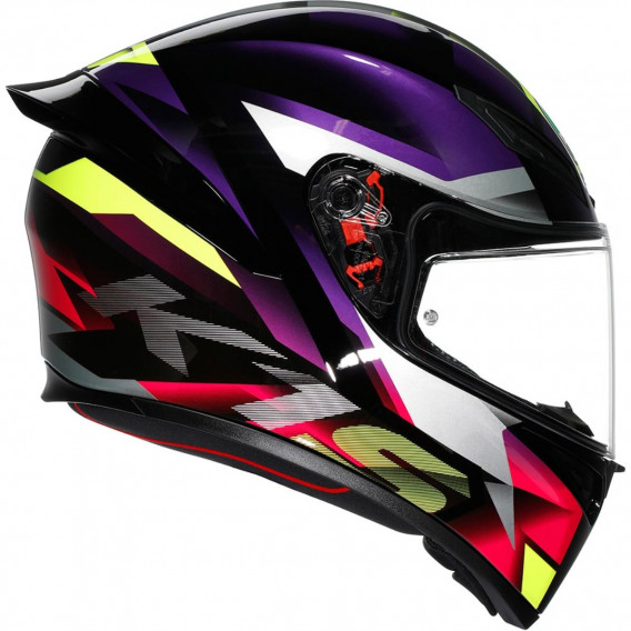 AGV K1 S FASTLAP NOIR VIOLET ROSE 22-06