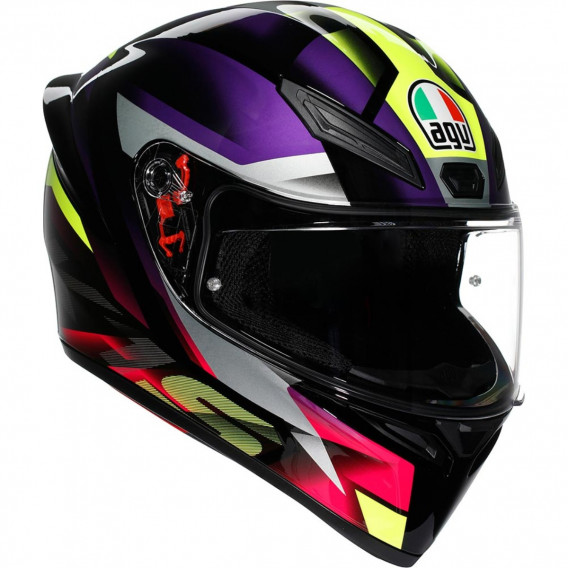 AGV K1 S FASTLAP NOIR VIOLET ROSE 22-06