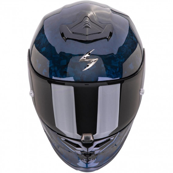 SCORPION EXO-R1 EVO ONYX CARBON AIR SOLID BLEU