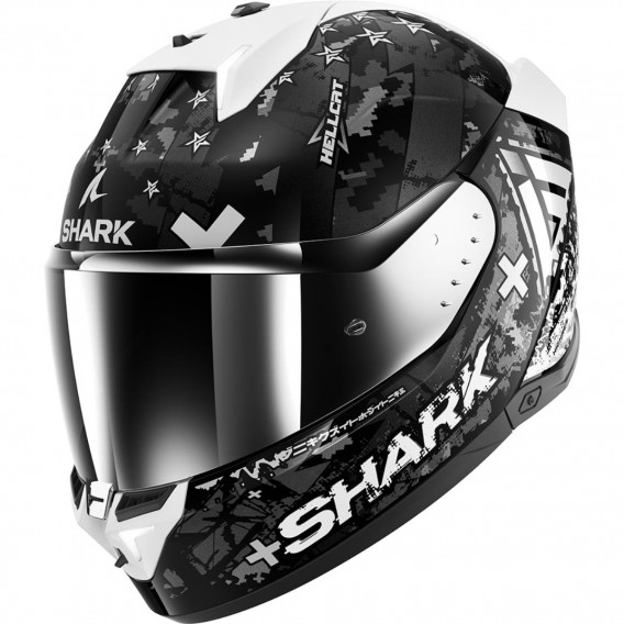 SHARK SKWAL I3 HELLCAT NOIR CHROME SILVER