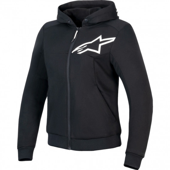 SWEAT ALPINESTARS STELLA CHROME V2 NOIR BLANC