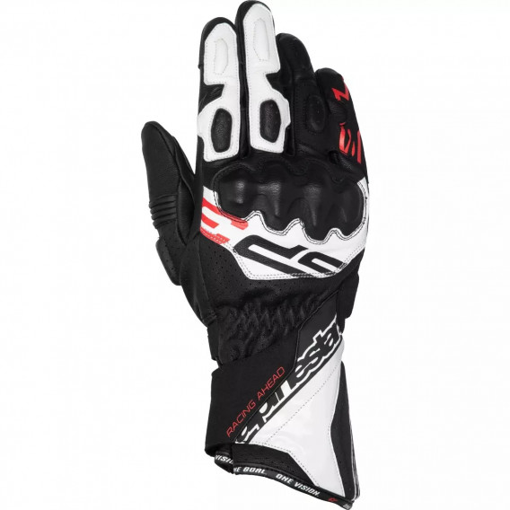 GANTS ALPINESTARS SP-3 NOIR BLANC ROUGE FLUO