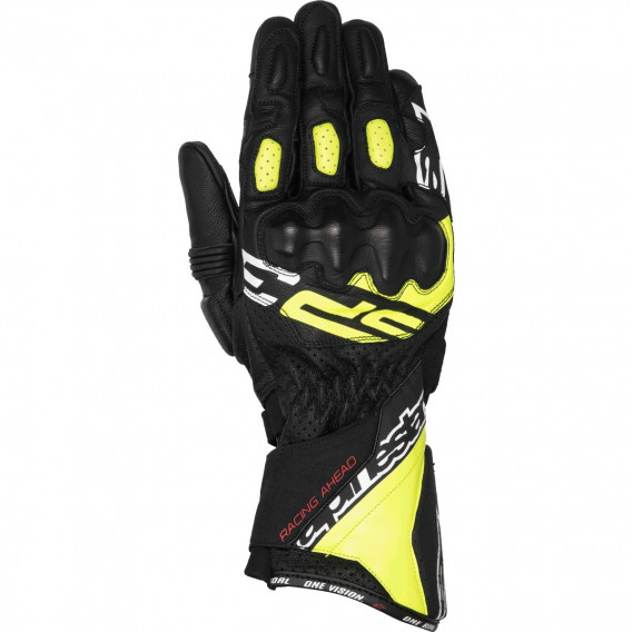 GANTS ALPINESTARS SP-3 NOIR JAUNE FLUO BLANC