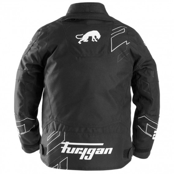 BLOUSON FURYGAN NEON KID NOIR BLANC ANTHRACITE