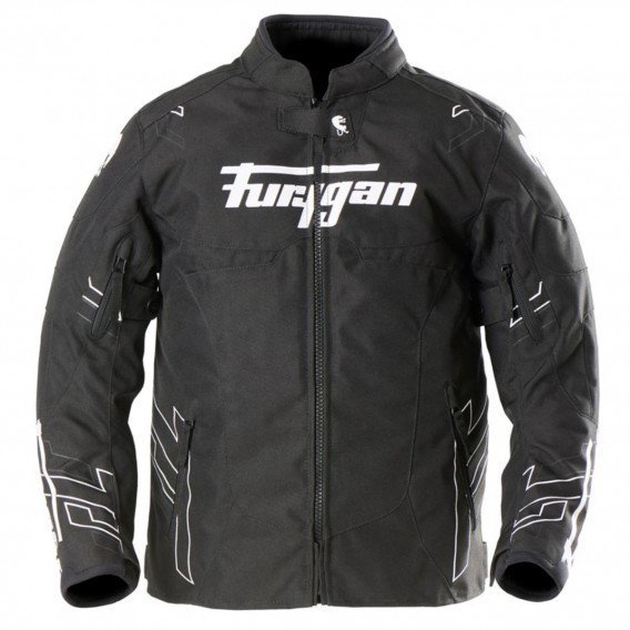 BLOUSON FURYGAN NEON KID NOIR BLANC ANTHRACITE