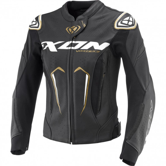 BLOUSON IXON VORTEX 3 LADY NOIR BLANC OR