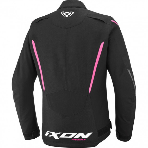BLOUSON IXON STRIKER 2 LADY NOIR ROSE VIF