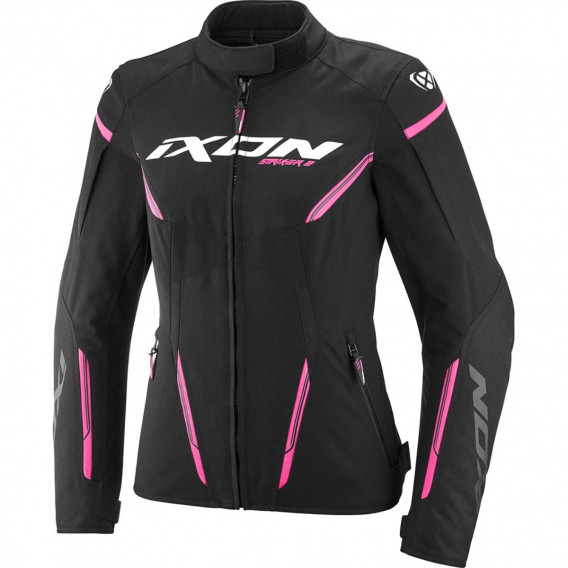 BLOUSON IXON STRIKER 2 LADY NOIR ROSE VIF