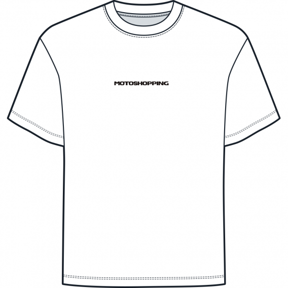 T-SHIRT OVERSIZE MOTOSHOPPING BLANC V2