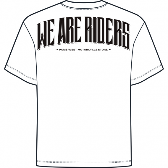 T-SHIRT OVERSIZE MOTOSHOPPING BLANC V2