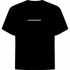 T-SHIRT OVERSIZE MOTOSHOPPING NOIR V2