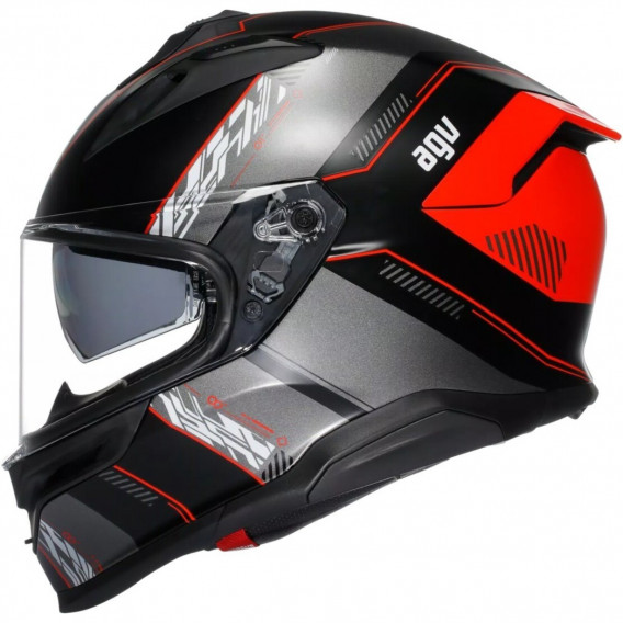 AGV K7 KYBER NOIR MAT ROUGE