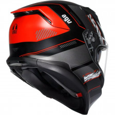 AGV K7 KYBER NOIR MAT ROUGE