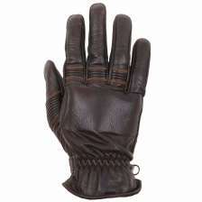 GANTS HELSTONS VELVET ETE CUIR PULL UP MARRON
